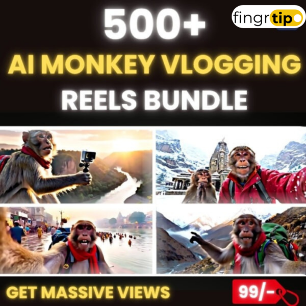 500+ Monkey Vlogging Viral Reels & Shorts Bundle